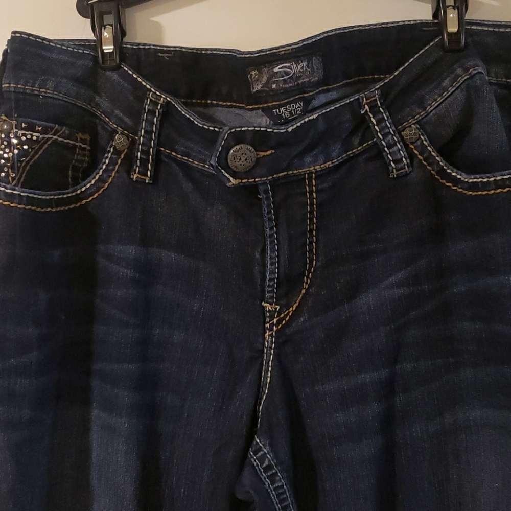 Silver jeans